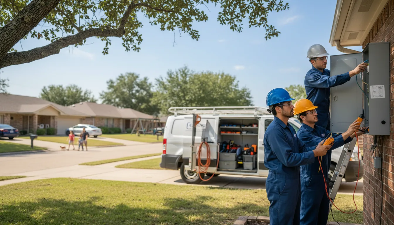 Certified electrician providing emergency electrical services in Bryan, TX